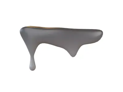 Liquid Drops v1 012 Low-poly 3D model