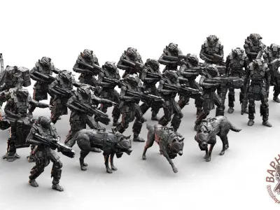 Infantry- Koloss Platoon 3D print model