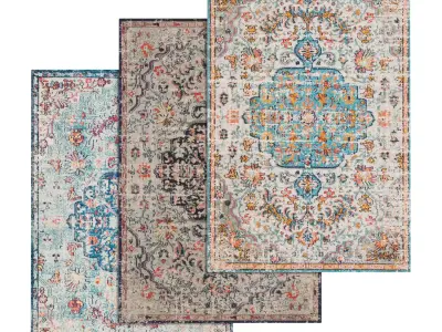 Rug Set 195 3D model