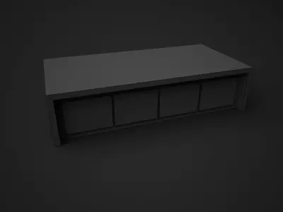Coffee Table - High Quality Furniture 02 Low-poly 3D model