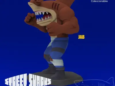 Street Sharks - Jab - Full Figure 3D print model