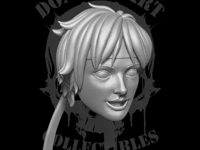 Sakura Street Fighter Fan Art 3D printables for action figures 3D print model