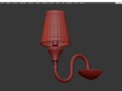 NAOMI WALL ONE Low-poly 3D model