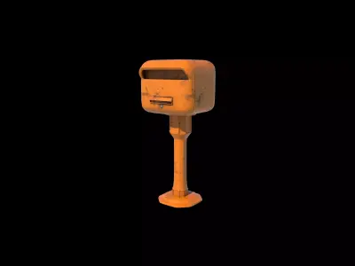 Metal Mailbox  3D model