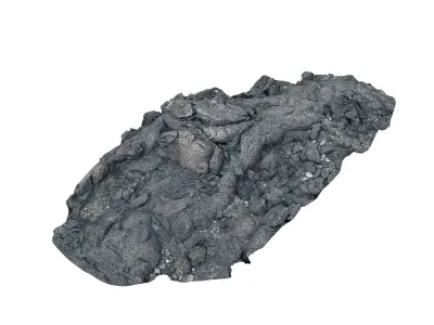 Lava Rock scan 16K Low-poly 3D model