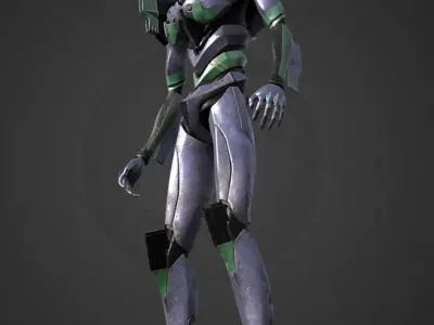 EVA Giant Robot Low-poly 3D model