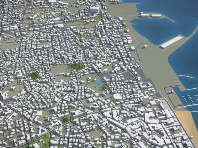 Larnaca  Low-poly 3D model