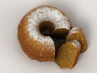 Guglhupf Cake 2 3D model