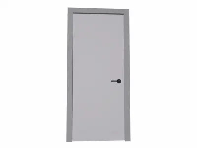 No Entry Door Low-poly 3D model