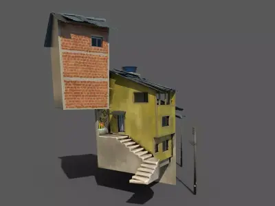 House 06 Low-poly 3D model