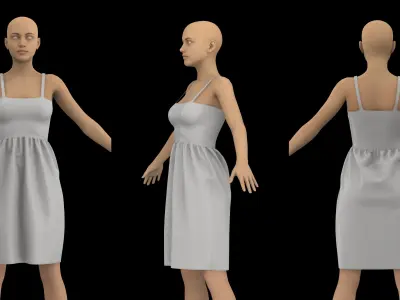 FEMALE CLOTHES PACK 2021 genesis 8 highpoly 3D model