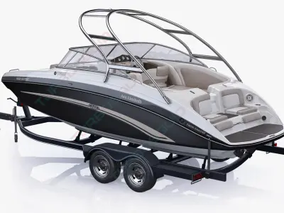  Boat trailer and Yamaha 242 Limited S 