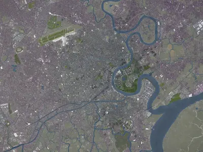 Ho Chi Minh - Topography Terrain 3D Model 3D Model Pack