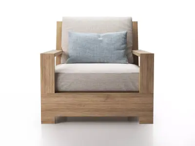 Belvedere Luxe Lounge Chair 3D model
