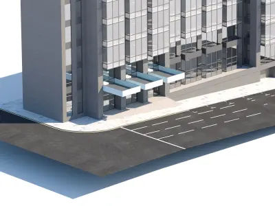 Modern Office Building 3D model