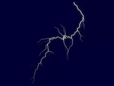 Realistic 3D Lightning CA-09 Low-poly 3D model