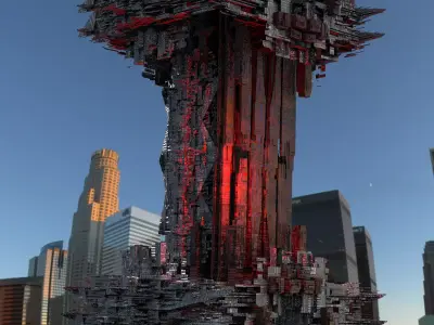 New Kowloon Mega City 2 3D model