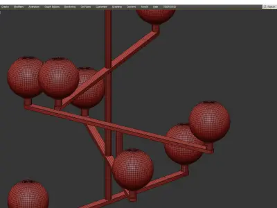 GAMBIT CHANDELIER Low-poly 3D model