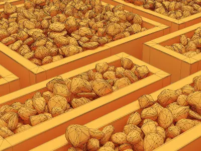 Pebble fundament collection 3D model