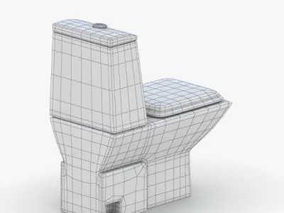 1531 - Toilet Low-poly 3D model