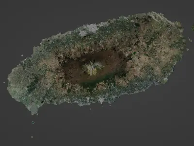 Jeju Island Low-poly 3D model