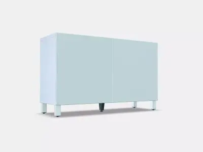 BESTA Storage combination with doors 51 Low-poly 3D model