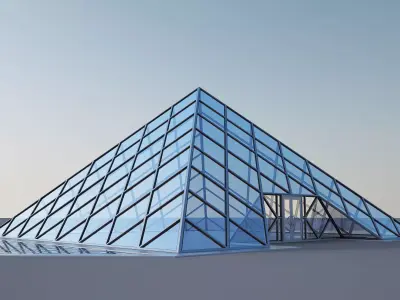 Glass Pyramid 3D model