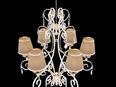 classic chandelier 2 3D model