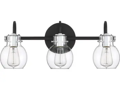 Halleck 3 - Light Dimmable Earth Black Vanity Light 3D model