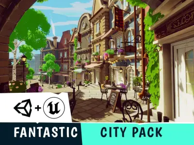 FANTASTIC - City Pack Low-poly 3D model