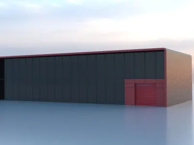 City Fire Station 6 Low-poly 3D model