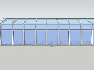 Winter garden 3D model 4