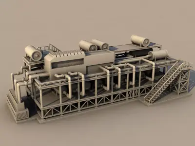 10- Factory parts collection  3D print model