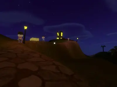 The Haunted House Low Poly Low-poly 3D model