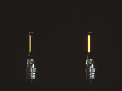 LED Light Bulbs 3D model