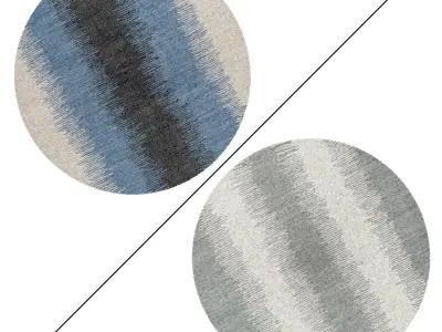 Round Rug Set 260 3D model