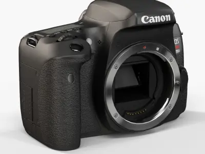 Canon EOS T6s DSLR camera Low-poly 3D model