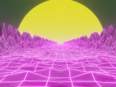 80s Loop Low-poly 3D model