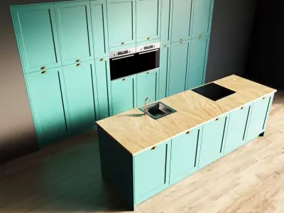 62-Kitchen2 matte 6 3D model