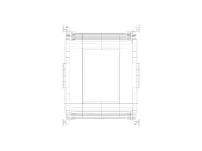 Suspended Glass Walkway Segments Low-poly 3D model