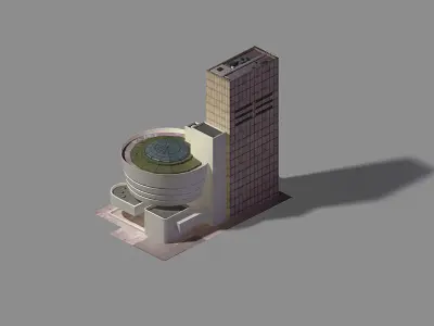 Different dimension - building 11 3D model