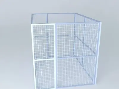 Wire Mesh Cage for Data Center Colocation 3D model