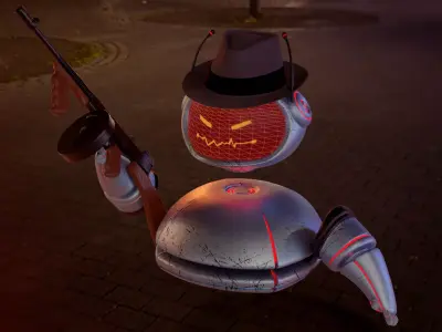 Assistant Droid - Gangster Glitch 3D model