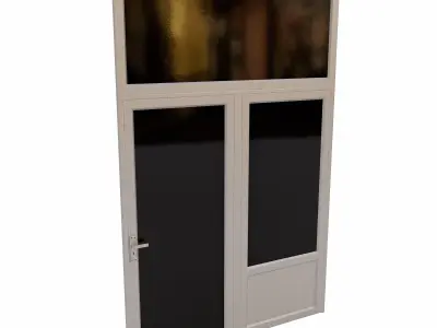 Building door  Low-poly 3D model