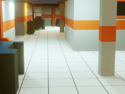 Modular Sci Fi Lab - Low Poly - Game ready - PBR Low-poly 3D model