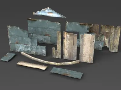 Junk town 3D model