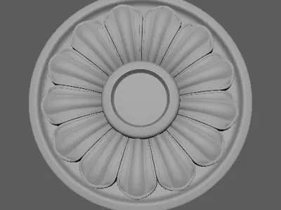 rosette flower 3D model 23