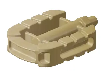 Wooden Sports Bike Pedal 3D model