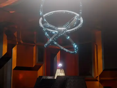 Sci-Fi Temple  Futuristic 3D Environment Low-poly 3D model