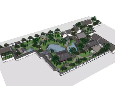 Suzhou Yiyuan Garden 3D model